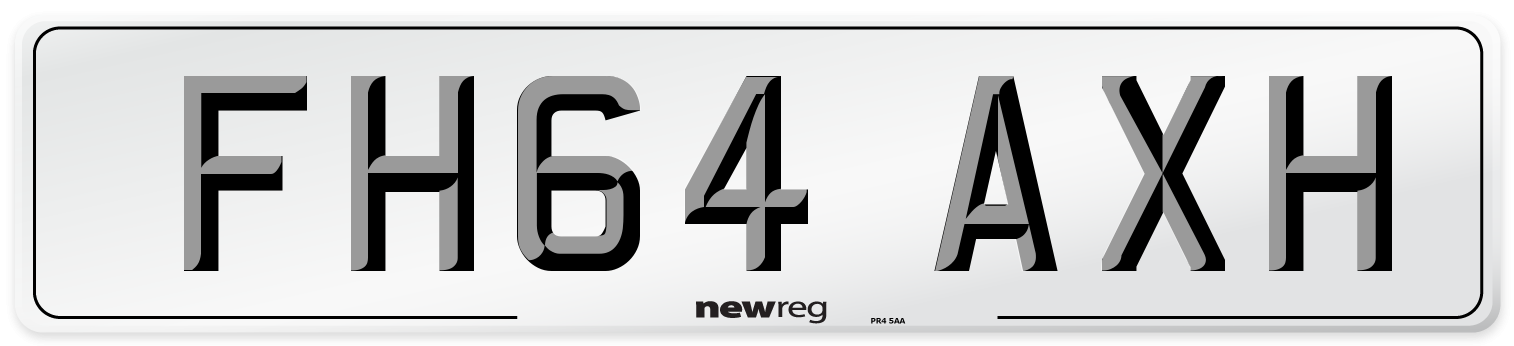 FH64 AXH Number Plate from New Reg